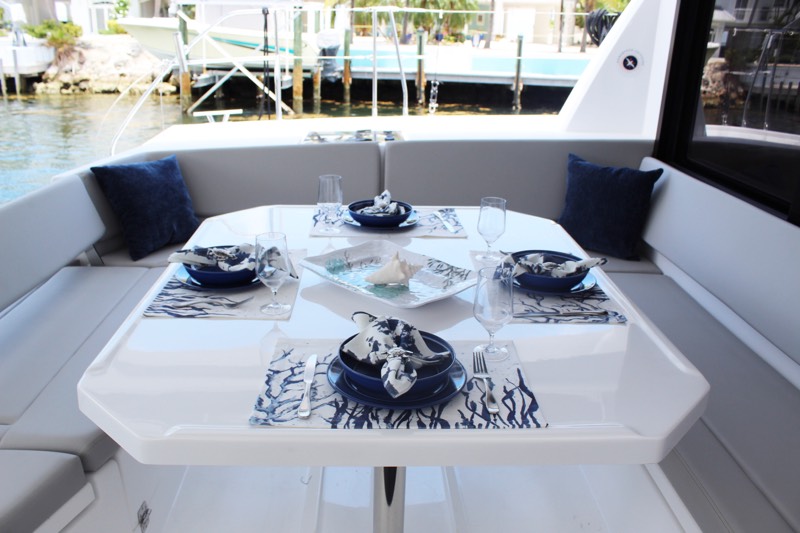leopard catamaran blue water